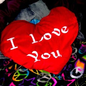 “I LOVE YOU” Fuzzy Plush Pillow